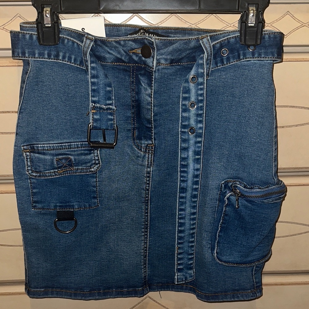 American Bazi Blue Denim Skirt